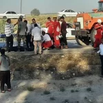 واژگونی تانکر سوخت در محور اندیمشک به شوش