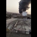 تصاویری از آتش سوزی در پالایشگاه بیجی عراق