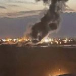 حمله پهپادی در نزدیکی فرودگاه اربیل + فیلم