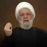 دبیرکل حزب‌الله لبنان با لباس نظامی ظاهر شد